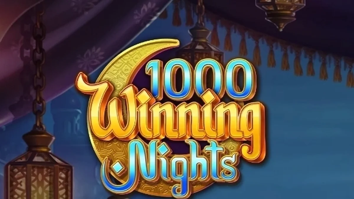 Interface do jogo de slot 1000 Winning Nights com seus 5 rolos em destaque
